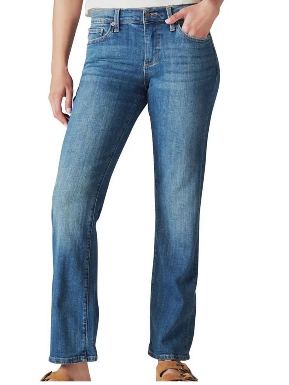 Lucky Brand Easy-Rider Straight-Leg Jeans in Medium Blue Wash